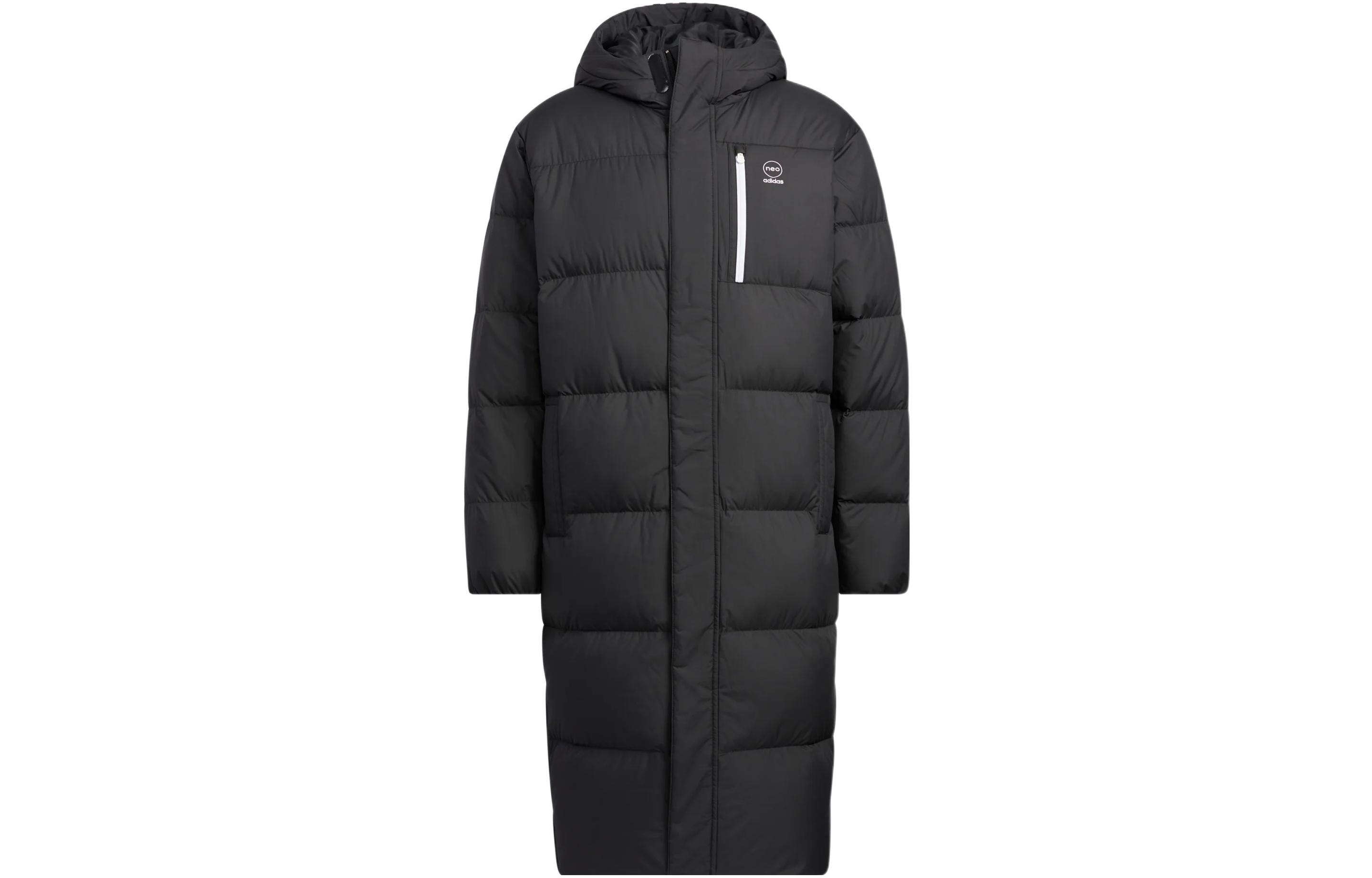 Adidas Neo Down Jackets Unisex Black Hooded Moderate Other HN4786 XXL