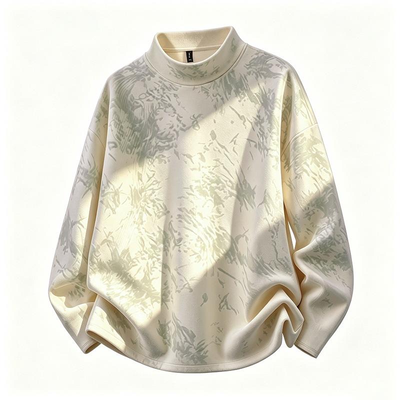 Men Spring Autumn Graphic Print Hoodies Vintage Pullovers Men Women Streetwear Round Neck Sweatshirts
