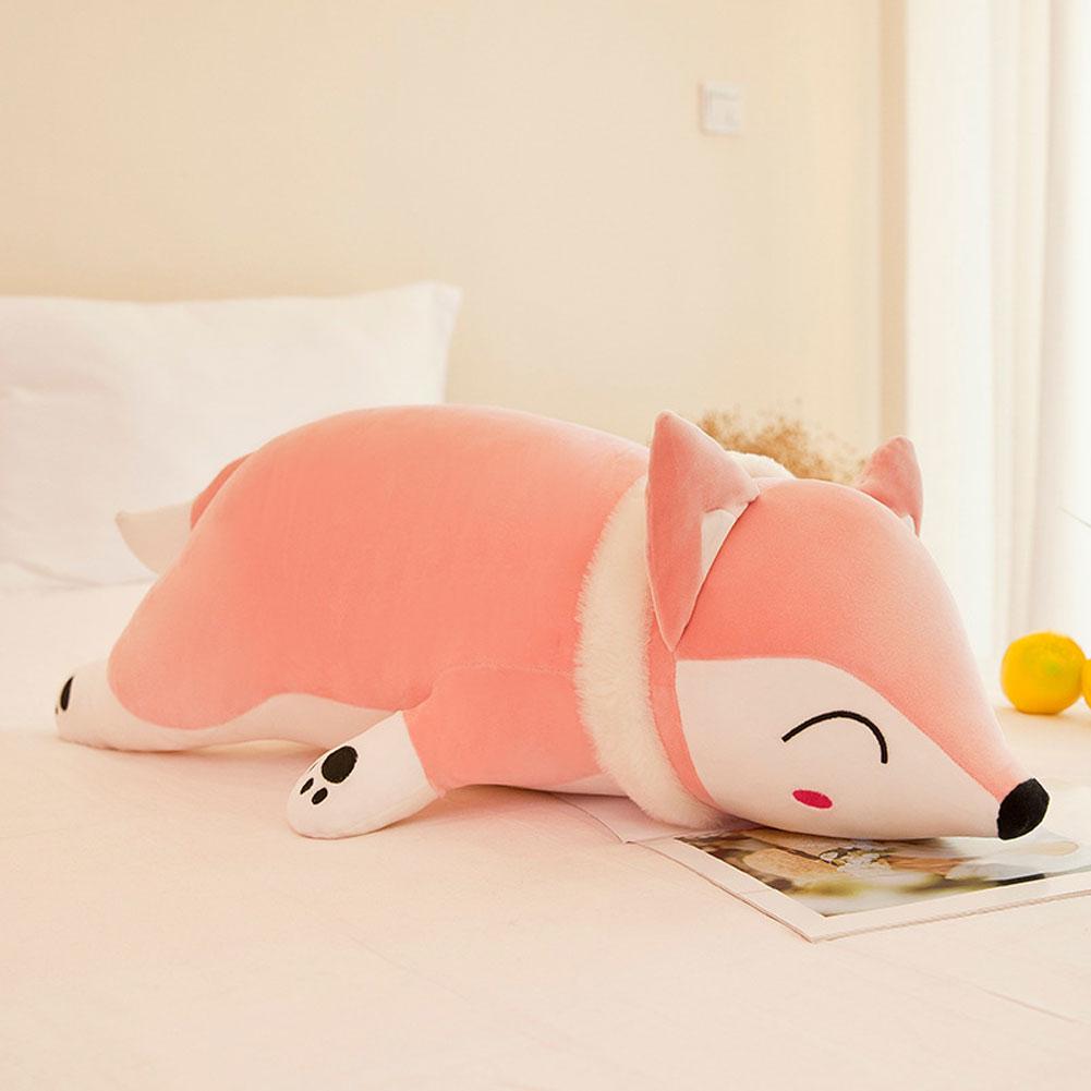 35/50/60cm Kawaii Simulation Fox Soft Stuffed Plush Toy Sleeping Doll Home Pillow Xmas Birthday Gift