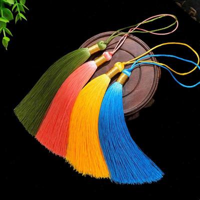 12cm Gouddraad IJszijde Kwast voor DIY Hanfu Cheongsam Ornament