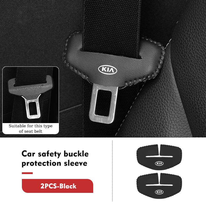 Universal Car Seat Belt Buckle Clip Protector Anti-Scratch Cover For KIA K5 K2 Rio Optima Sportage Venga Sorento Stonic Forte
