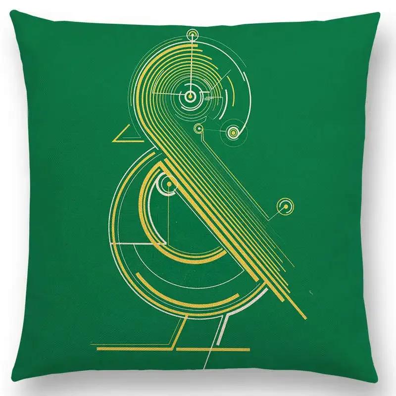 Najnowsze Wspaniałe Kolorowe Ptaki Sztuka Abstrakcyjna Paw Wrona Sowa Orzeł Koliber Poszewka na Poduszkę Sofa Poduszka Dekoracyjna