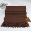 Scarf Imitation Cashmere 29 Colors Thick Warm Solid Color Scarf Shawl Women'S Winter Fashion Tassel Versatile Scarf Men