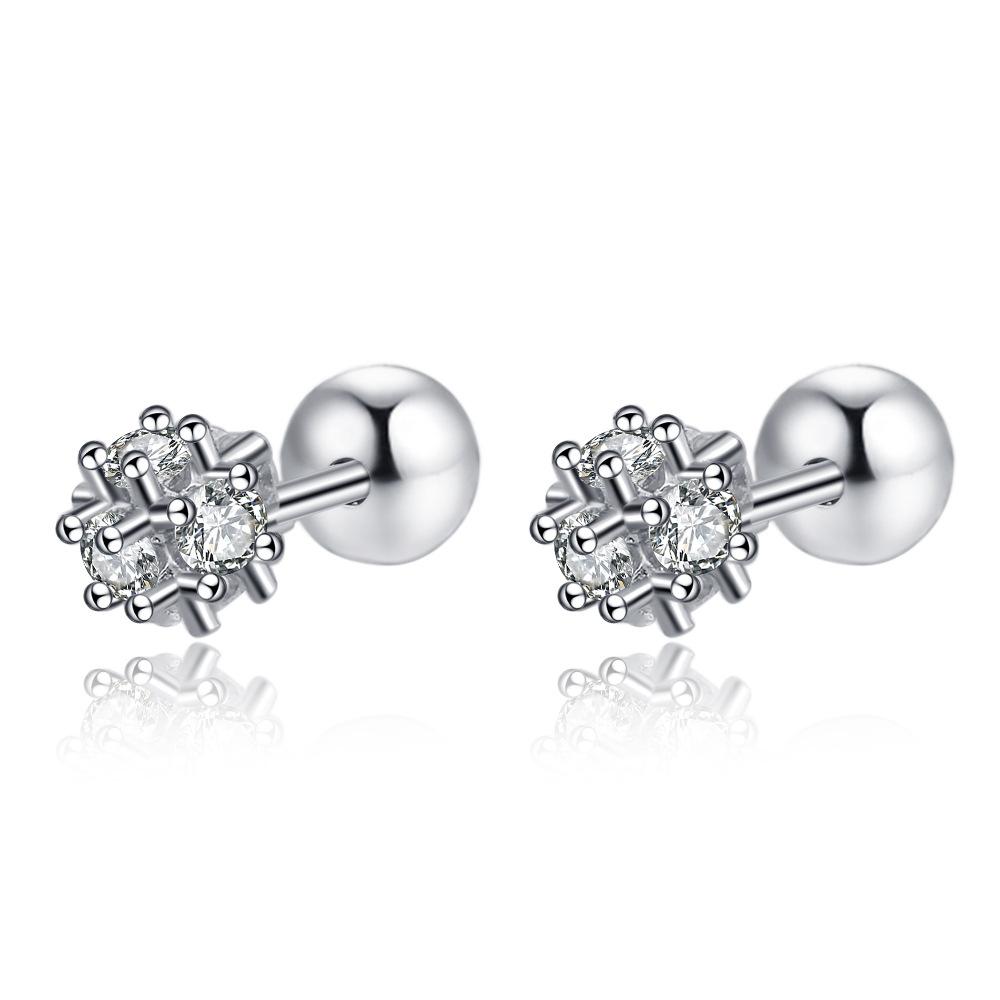 New 925 Sterling Silver Heart Stud Earrings For Women High Quality Exquisite Student Girlfriend Jewelry Accessories Heart GiftGood Product