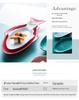 Nordic Style Ceramic Fish Plate for Breakfast & Western Cuisine