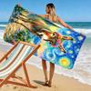 Animal Painting Print Beach Towel, Large Soft Quick Dry Towel for Beach Camping Swimming