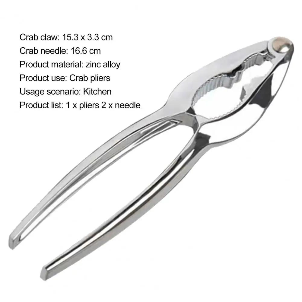 1 Set Fishing Pliers Labor-saving Portable Crab Claws Lobster Crab Nut Opener Nutcracker Tongs for Home Walnut Clip