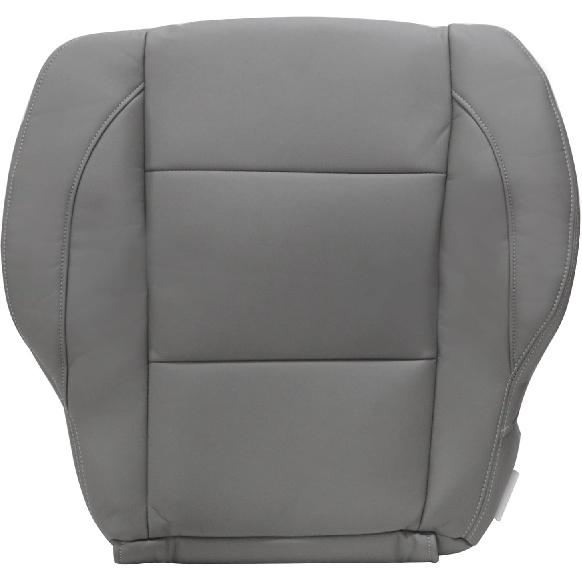 SecosAutoparts Driver Bottom Leather Replacement Seat Cover Gray Compatible with Nissan Titan LE XE 2005 2006 2007 2008 2009 2010 2011 2012 2013 2014