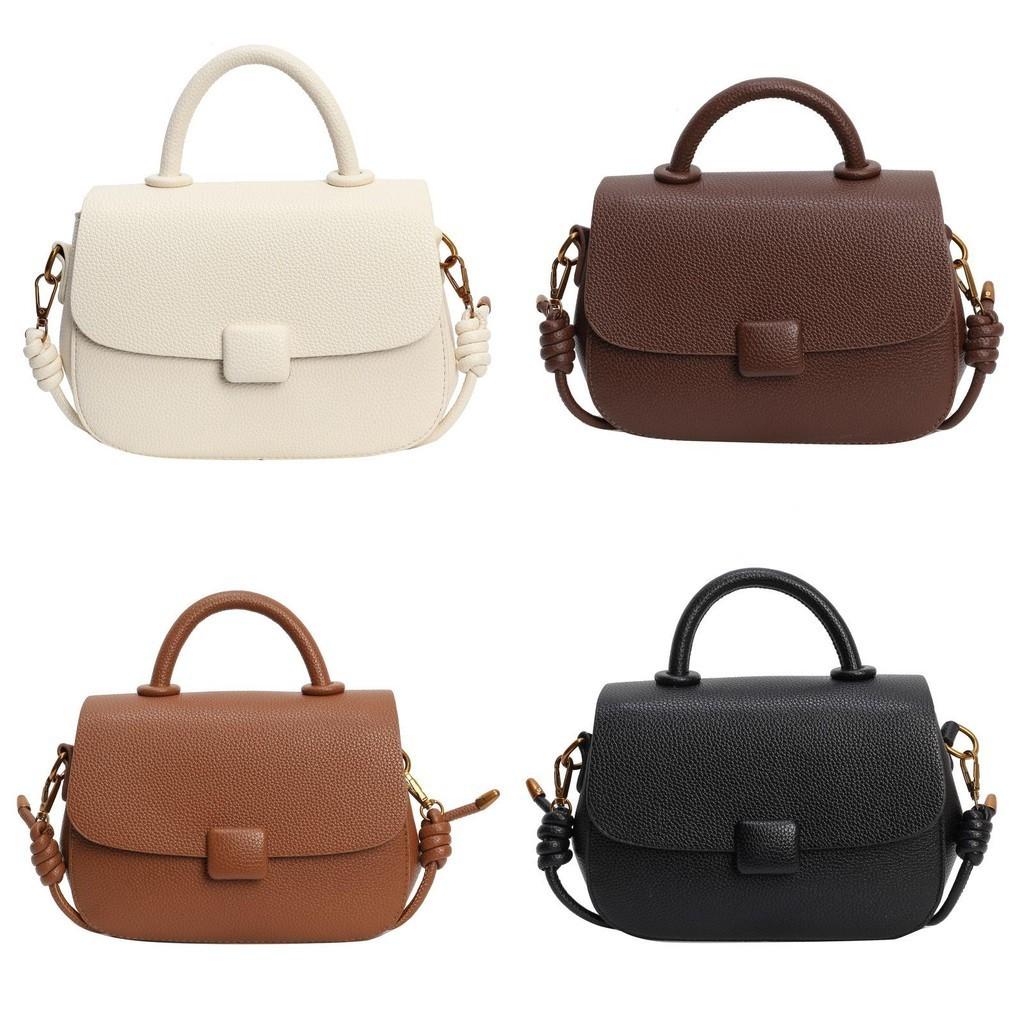 Urban Minimalist Style 2023 Winter Lady Bag Crossbody Bag Retro Small Square Handbag