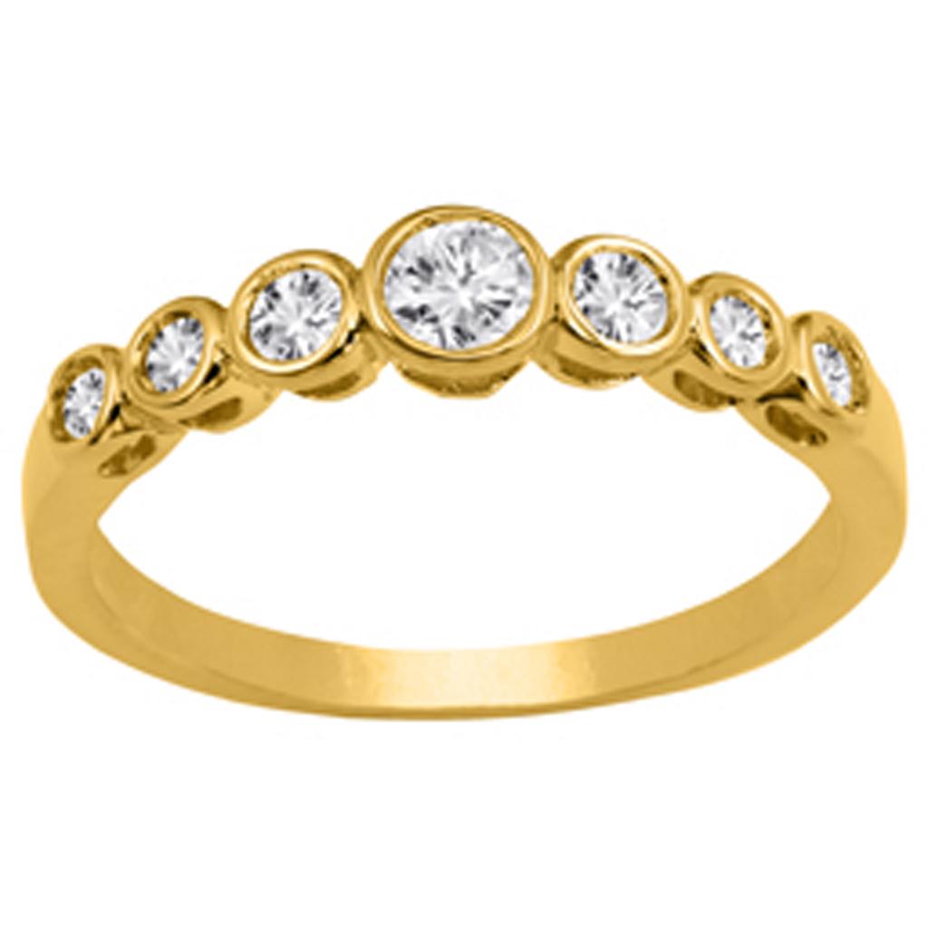 Gold Plated Ring 'Goddess' White Gold