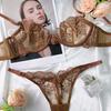 New sexy lace underwear French ultra-thin perspective large size underwear large chest small anti-sagging bra cover
