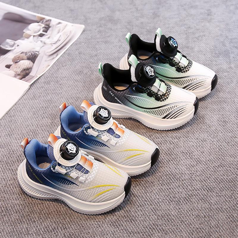 2026 Spring/Autumn Boys Lightweight Breathable Non-Slip Running Shoes - Medium to Large Sizes