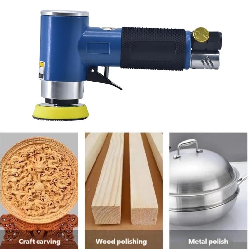 Polishing Machine 2inch Pneumatic Grinding Machine Industrial Small Elbow Eccentric Core Polishing Machine For Sanding