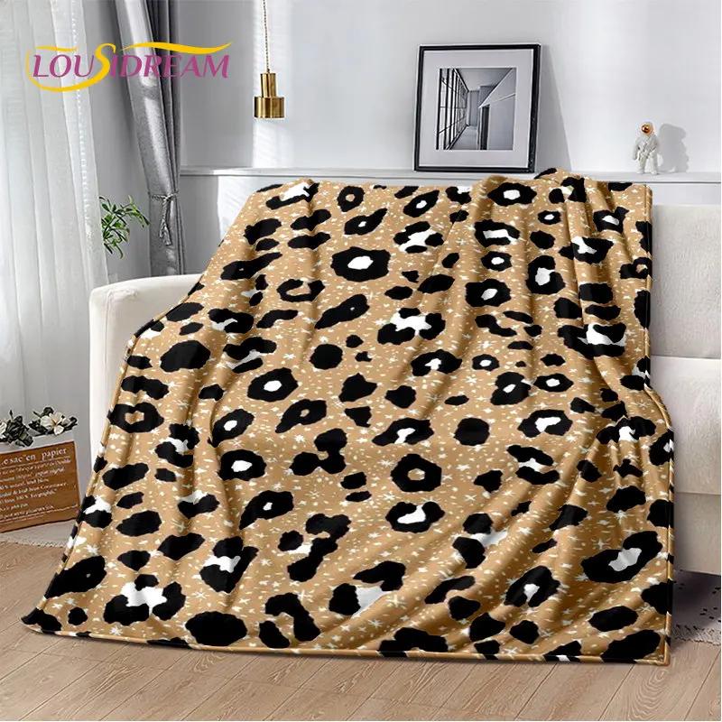 3D-Wild-Leopardenmuster-Serie, weiche Plüschdecke, Flanelldecke, Überwurf, Decke für Wohnzimmer, Schlafzimmer, Bett, Sofa, Picknick-Abdeckung, Kinder
