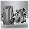 Herren Quick-Dry Eis Seide Sportanzug - Sommer Lauf- & Trainingsweste und Shorts