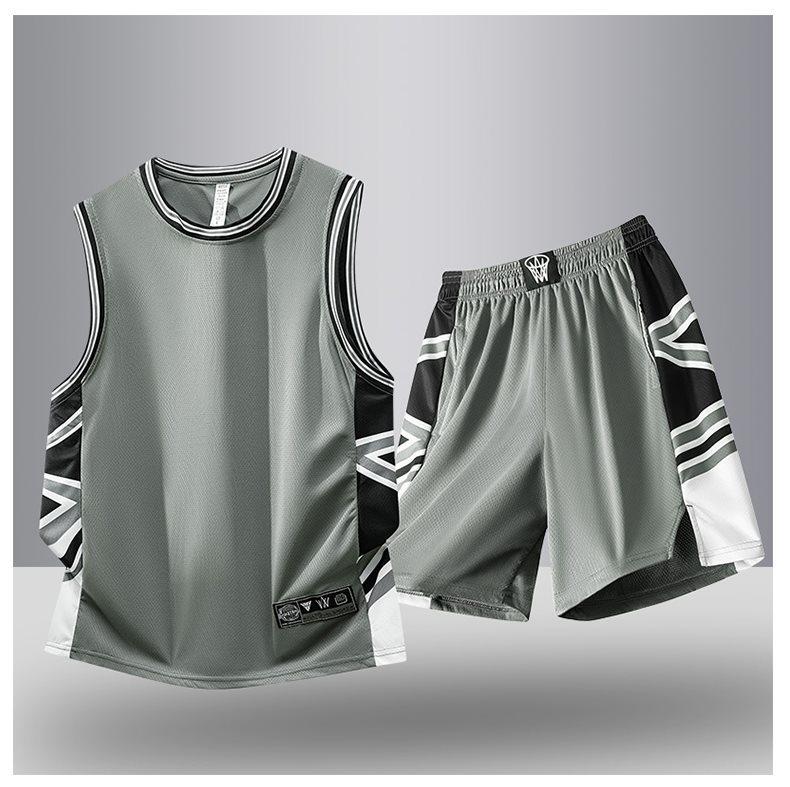 Herren Quick-Dry Eis Seide Sportanzug - Sommer Lauf- & Trainingsweste und Shorts