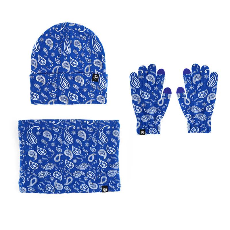 

Paisley Knitted Winter Set One Size