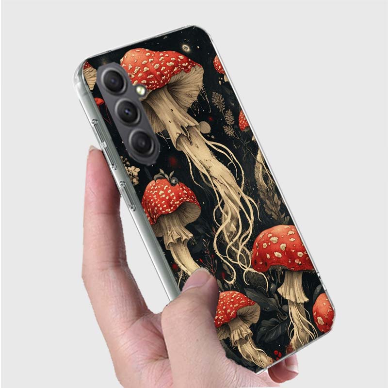 Colorful Mushroom Phone Case for Samsung A16 A26 A36 A56 A17 A37 A57 A07 A06 A02S A03 A04S A05S Galaxy Note 20 10 A50S A71 A51 A