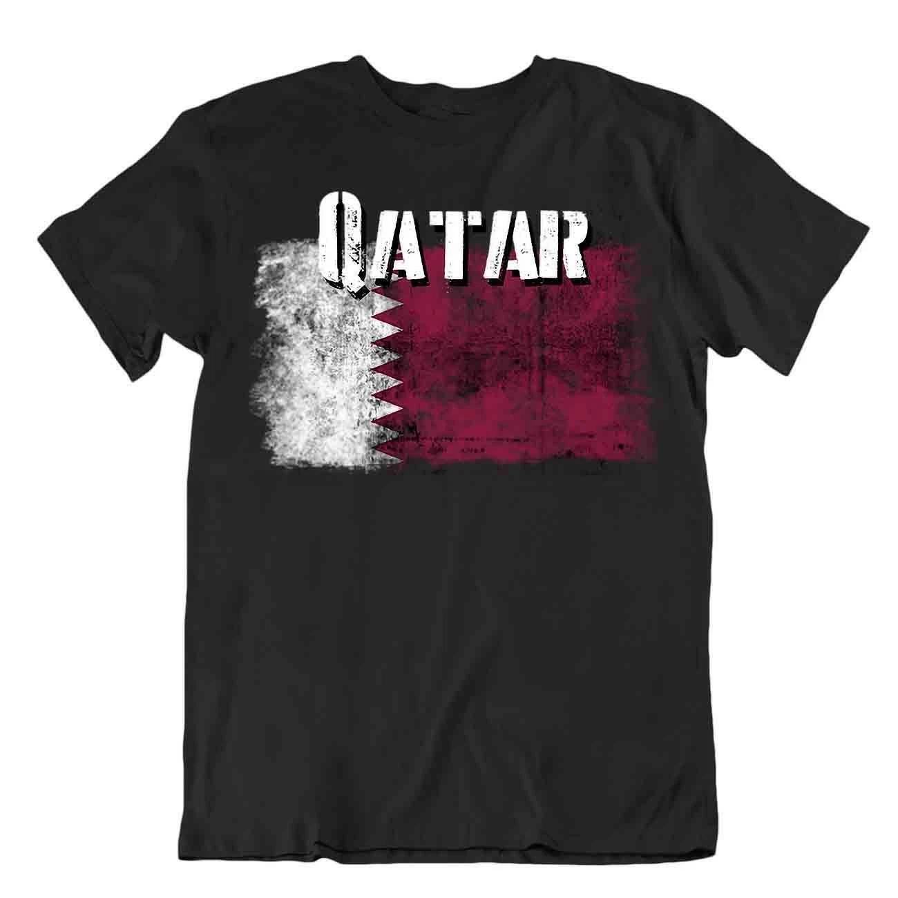 Qatar flag Tshirt T-shirt Tee top city map Saudi Arabia wonderful special gift L