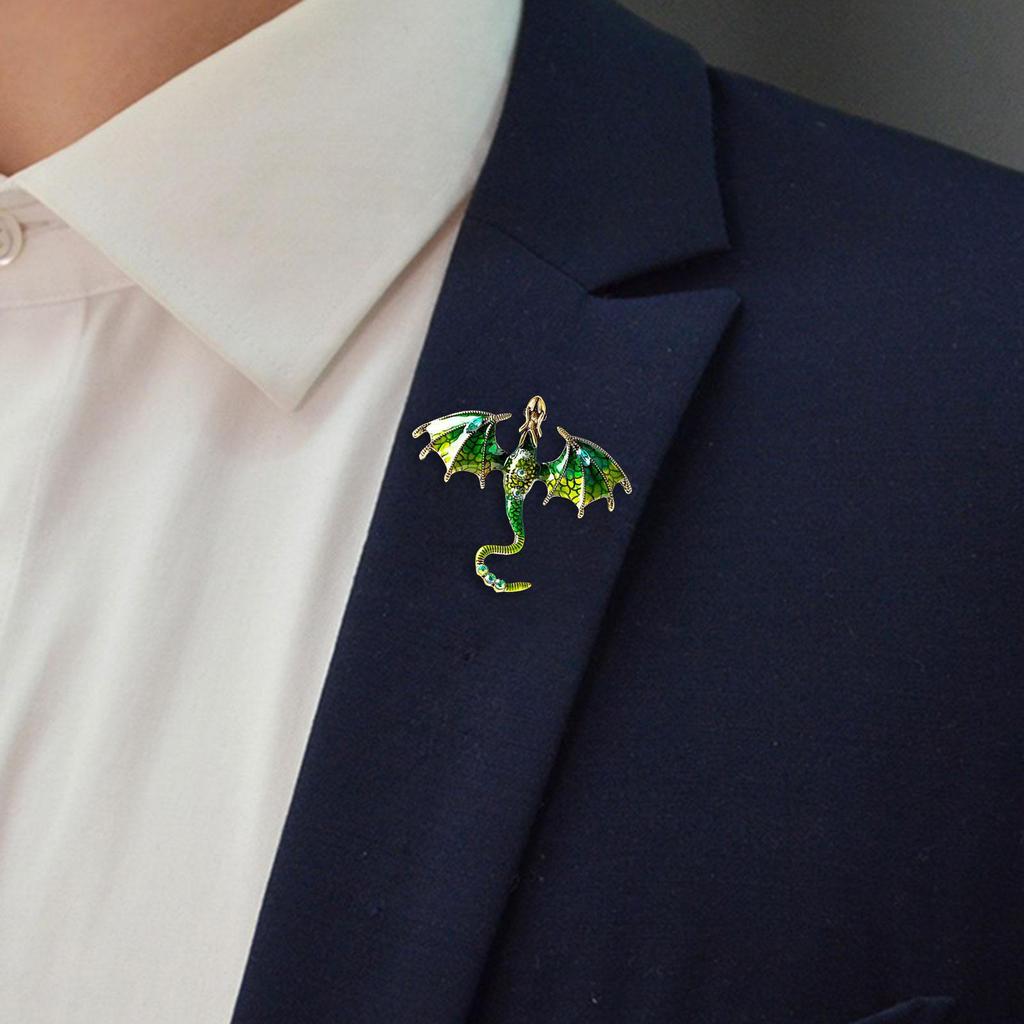 Men Brooch Fashion Jewelry Animal Gift Daily Decoration Alloy Punk Vintage Breastpin Badge Bag Pin