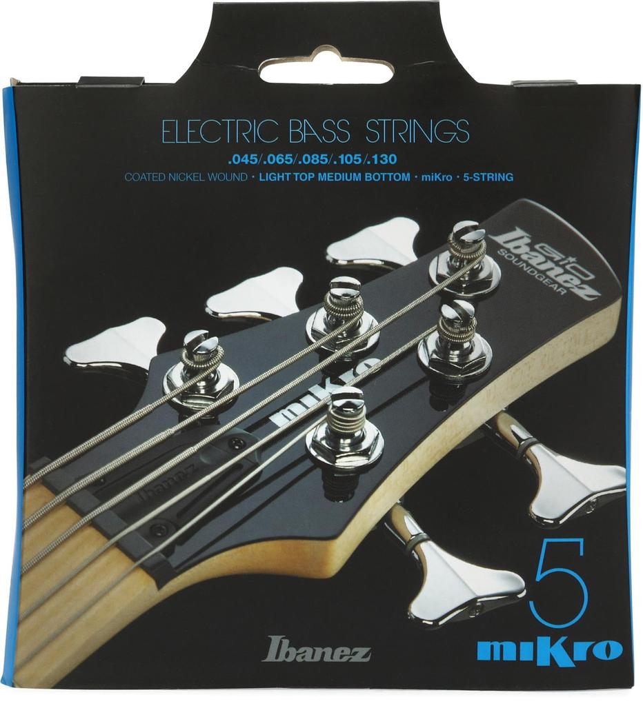 IBANEZ IEBS5CMK Bass Strings Set for Short Scale Basses Ibanez 5-string Bass Strings