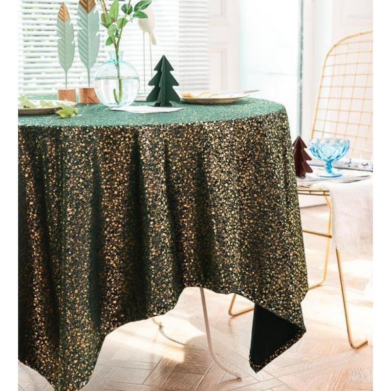 Christmas Decoration Home Table Cloth Retro Striped Plaid Cotton and Linen Restaurant Party Cover