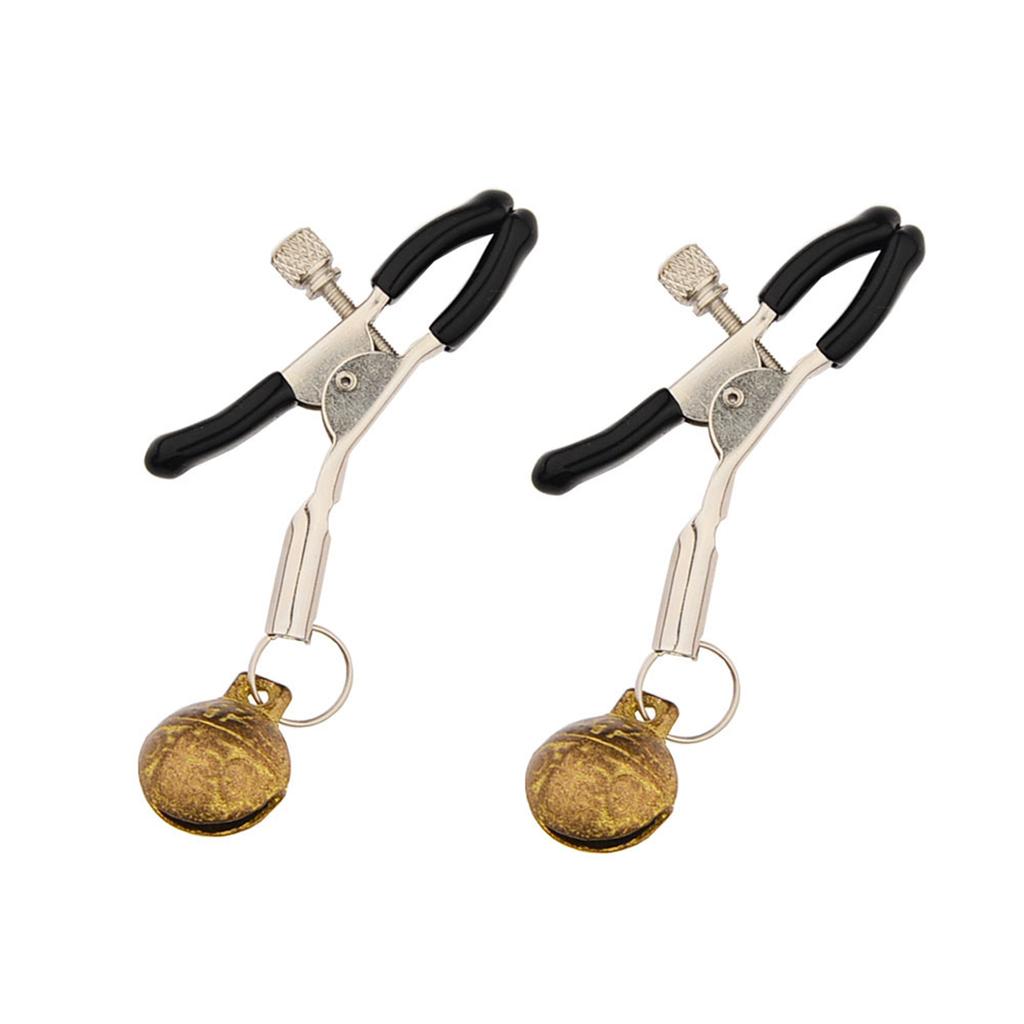 Nipple Clips Clamps Nipple Adjustable Pressure Breast Clamps Stainless Steel Non Piercing Nipple Rings For Women/Men