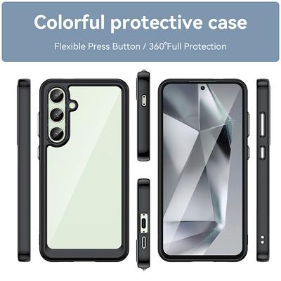 For Samsung Galaxy S24 FE Shockproof Case TPU +Acrylic Protective Clear Phone Cover