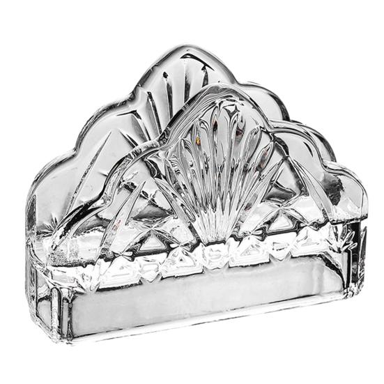 Tissue Holder, Crystal Glass Modern Style, Durable Scratch-Resistant Organizer, Dispenser for Restaurant Napkins Business