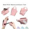 Silicone Makeup Assistance Hand Strap Makeup Tool Storage Bag Wrist Strap for Quick Replacement of Makeup Tools