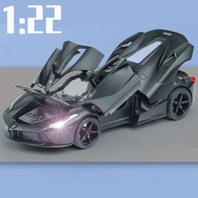 1:24  1:22 SF90XX Purosangue FVU SP3 Rafa FXXK Sport Car High Simulation Diecast Metal Alloy Model Car Sound Light Pull Back Toy