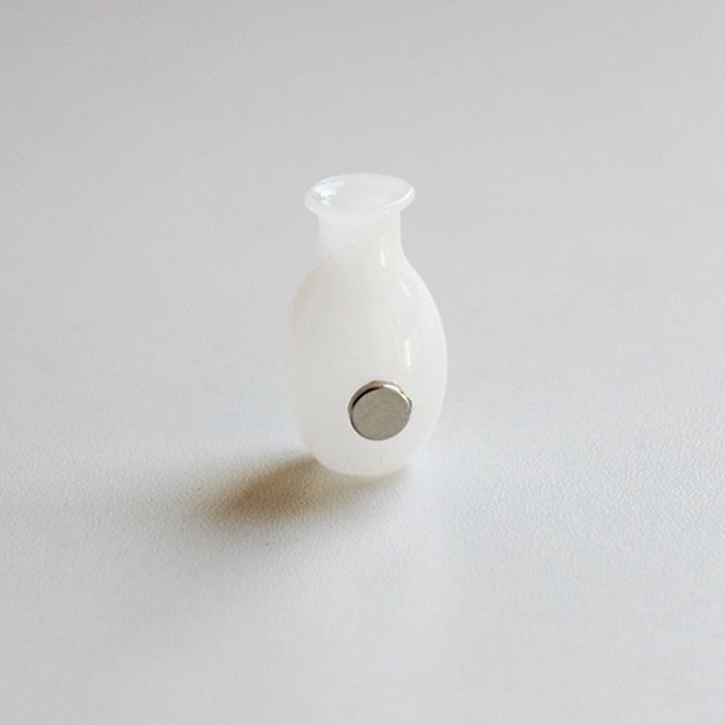 Mini Glass Vase Fridge Magnet Creative 3D Vase Micro Landscape Ornament Fridge Magnets Place Flower Arrangements Decoration