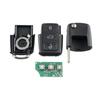Central Locking Car Remote Key For Volkswagen Beetle Caddy Golf Mk6 3 Buttons Flip Smart Key Fob Chip ID48 Remote Control Key