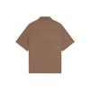 Li Ning Badfive Series Short Sleeve Shirt With Double Pocket Design Men Shirts Dark-Brown ASHS451-5