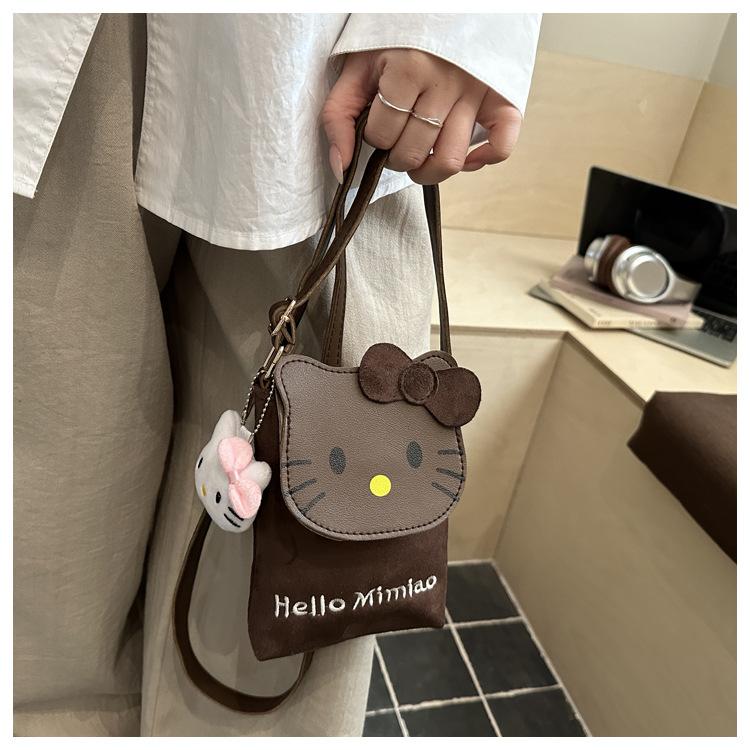 Cute Cat Print Shoulder Bag for Women Leopard Print Crossbody Purse Mini Faux Leather Handbag Trendy Fashion Casual Daily Bag