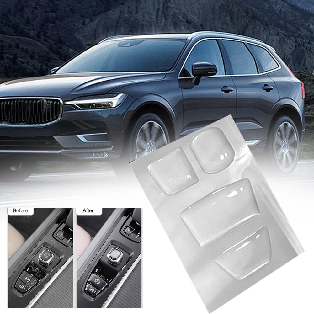 Car Gear Button Glue Sticker For Volvo XC60 XC90 S90 V90 S60 V60 Interior Decor Central Control Gear Glue Drop Button Sticker