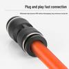 Straight Quick Push-In Pneumatic Air Tube Connector, PU Sizes 6-16, Plastic Two-Way Joint