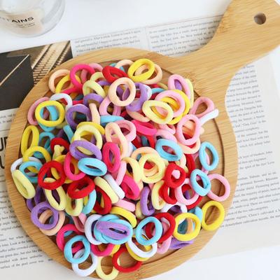 100 ks Dětské elastické gumičky do vlasů Sladkosti Scrunchie Dívčí gumičky pro děti Gumičky do vlasů Sponky Čelenka Dětské vlasové doplňky