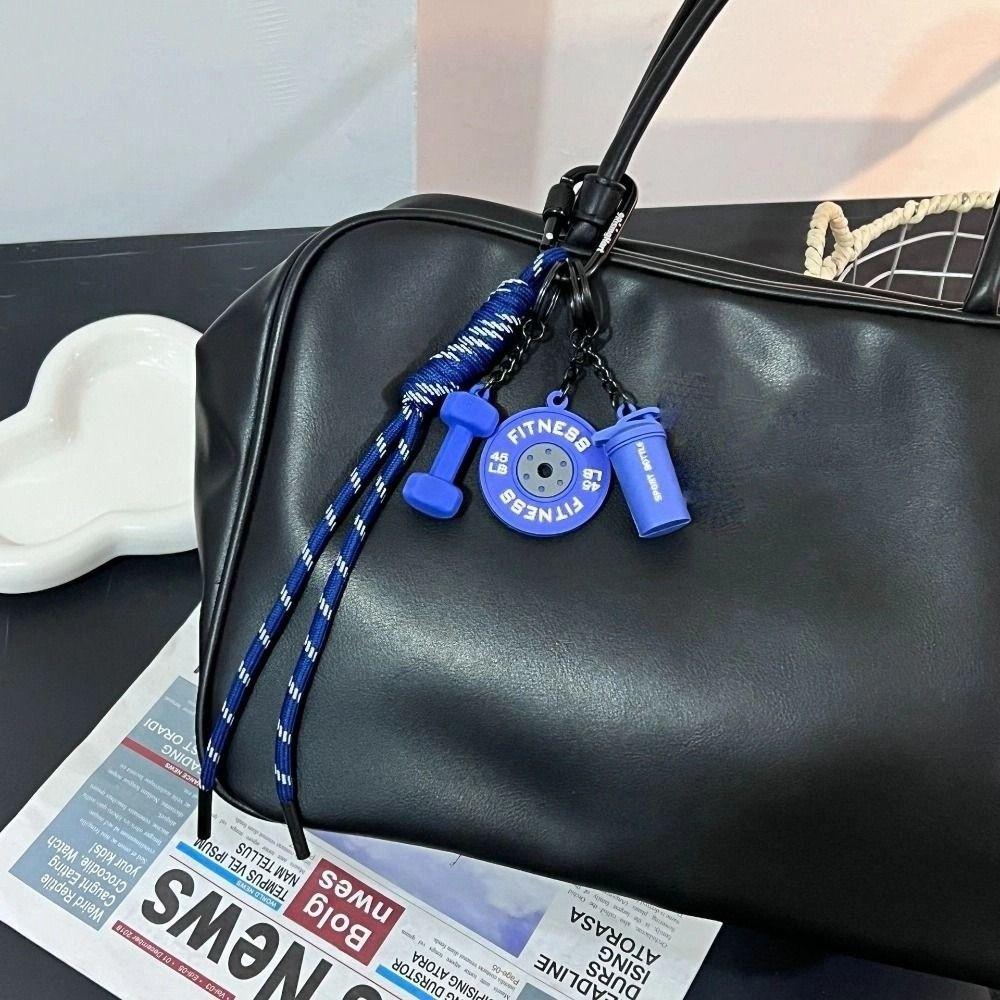Kettlebells Barbell Plates Keychain Mini Fitness Series Pendant  Bodybuilder