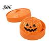 Halloween Themed Sensory Toys Dumpling Stress Relief Toy, Cartoon Steamed Bun Squeeze Toy Stretchable with Steamer, Ball Fidget Party Favors