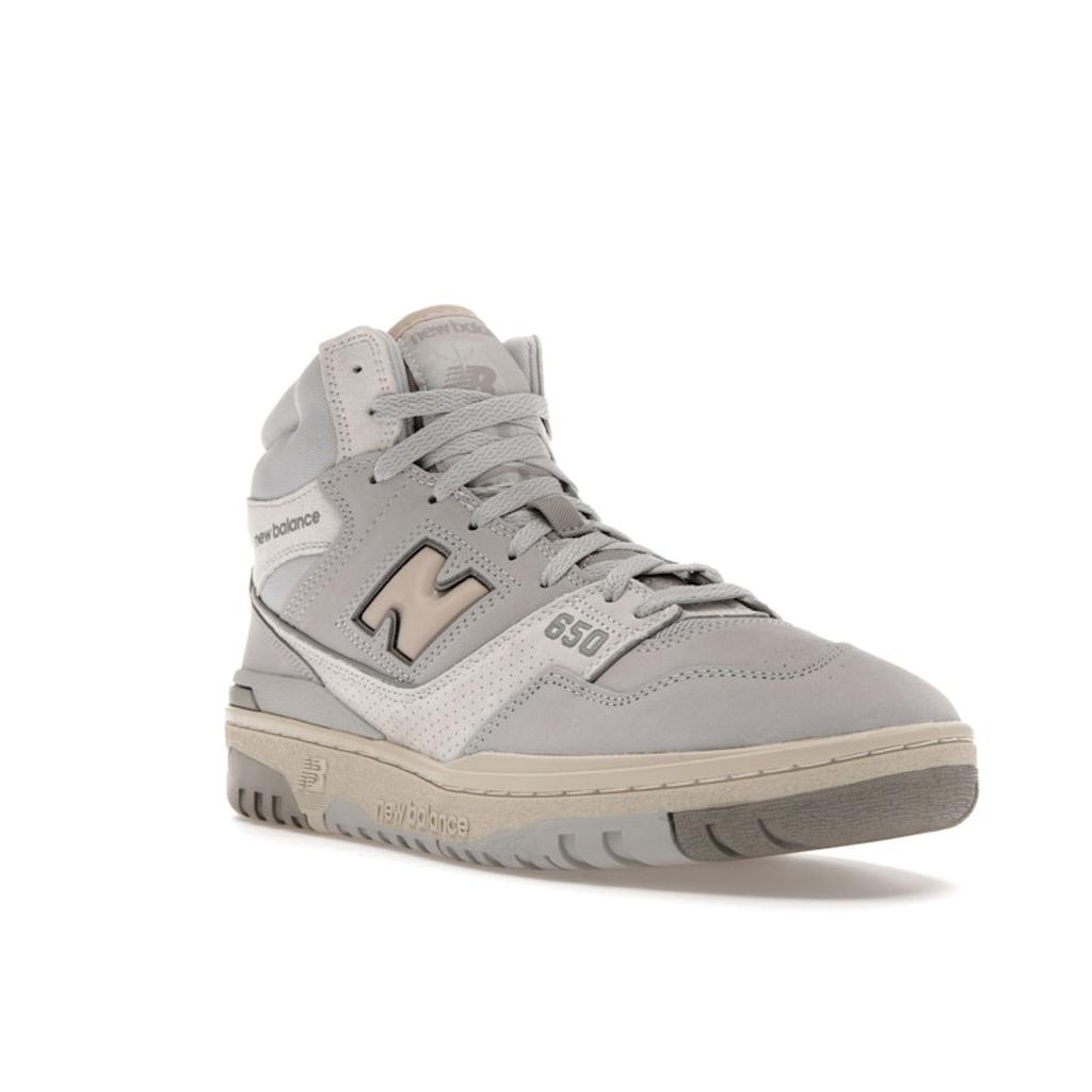 New Balance 650R Light Aluminum Rain Cloud Unisex Sneakers White Marblehead BB650RGG