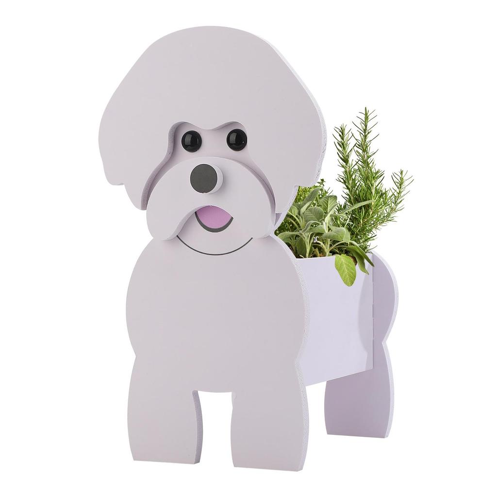 Vaso da fiori per cani Vasi da fiori giardino carino animale domestico vasi da fiori Vaso da fiori pianta Decorazioni da giardino
