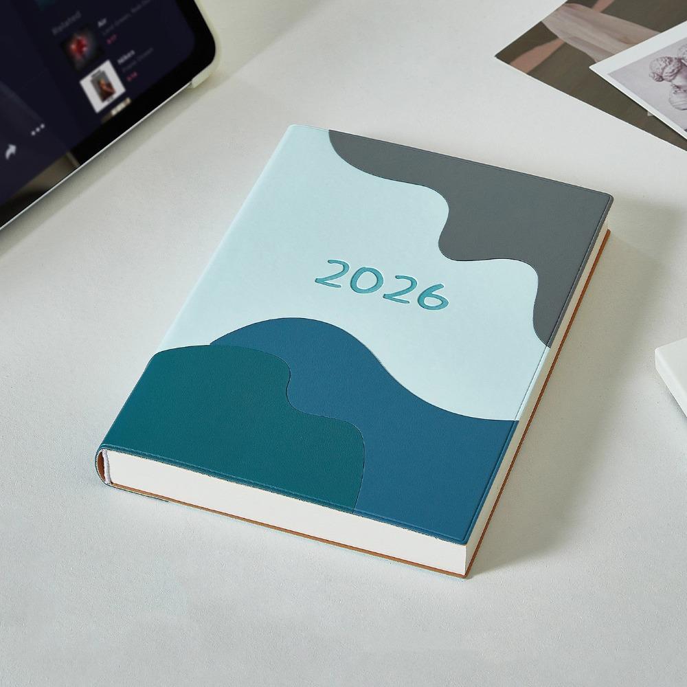 Ocean Waves 2026 Schedule Book A5 Planner Notebook Portable Calendar Book  Office Supplies