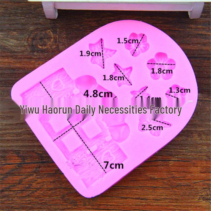Mushroom House Fairy Tale Silicone Mold for Log Cabin Cakes and Chocolates