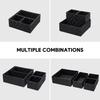Drawer storage box woven strap storage box cube basket container divider for organizing drawers 4-piece set