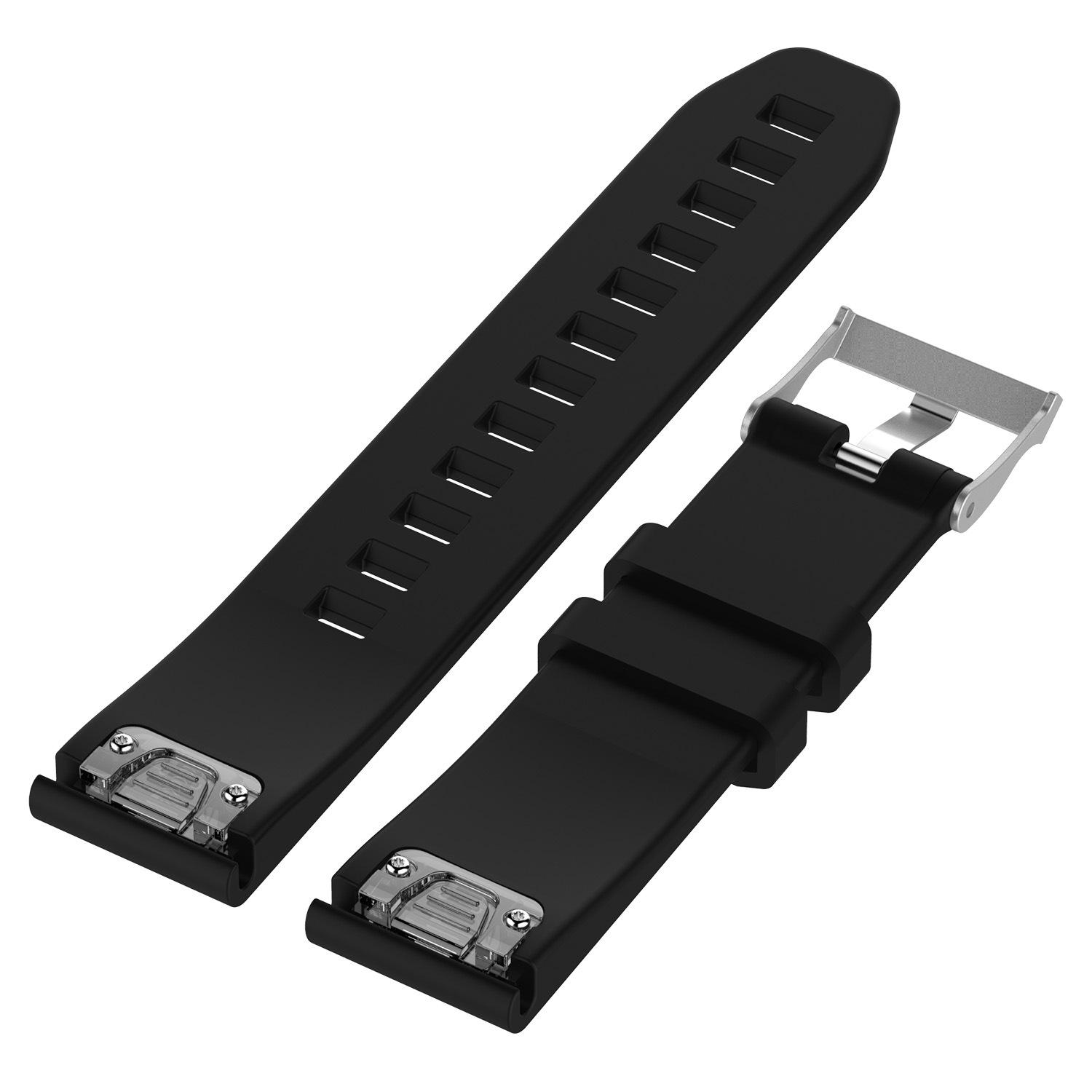 

Rhombus Texture Watch Band Strap Soft Silicone Wrist Watchband Replacement for Garmin fenix5/forerunner 935 Black