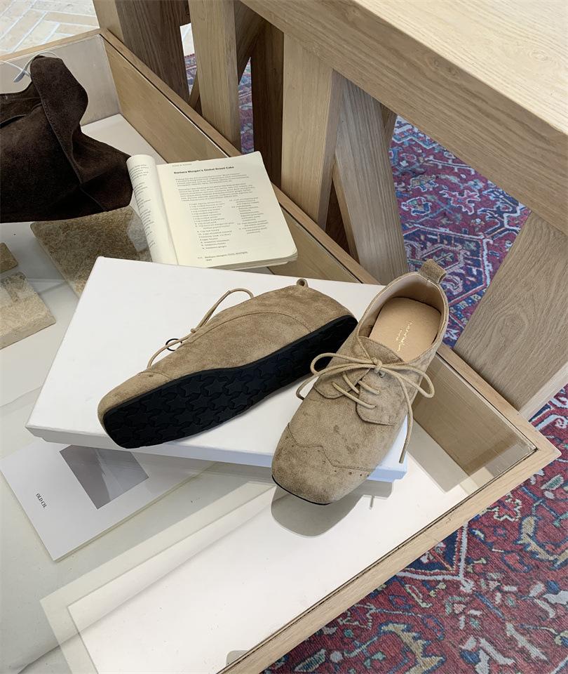 

Британский стиль ретро женские туфли-лоферы на мягкой подошве с одним ремешком женские 2025 осень новые на шнуровке с квадратным носком 39 хаки