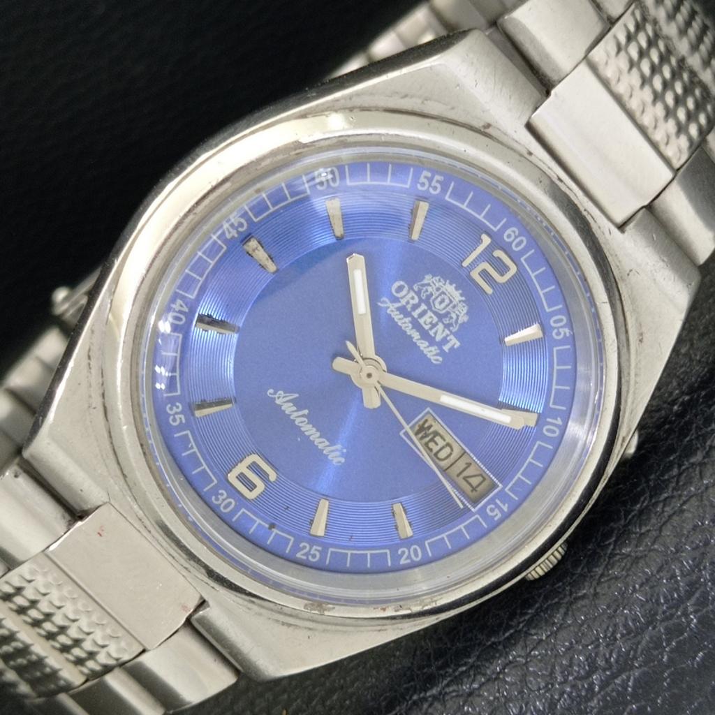 

ОРИГИНАЛЬНЫЕ ВИНТАЖНЫЕ МУЖСКИЕ АВТОМАТИЧЕСКИЕ ЧАСЫ ORIENT ЯПОНИЯ С СИНИМ ЦИФЕРБЛАТОМ a500750-5 R154-a500750