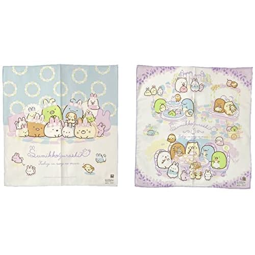 Set of 2 2022 Sumikko Gurashi Napkins, Sumikko Character Napkins for Kids and Girls, San-X Sumikko Characters, 43x43cm, Lunch Cloth