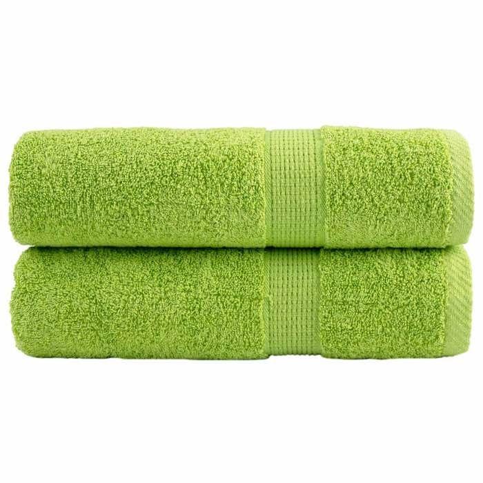 VidaXL Serviettes de Douche de Qualité Supérieure 2 pcs, Draps de Bain, Serviettes d'Invité, Serviettes de Salle de Bain 137500